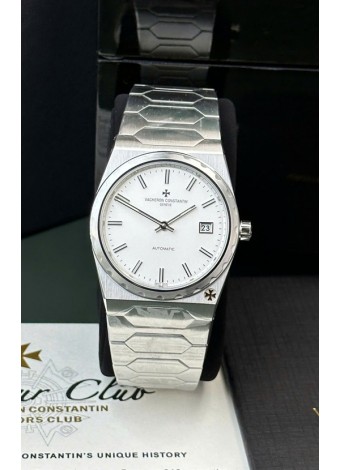 Vacheron Constantin Historiques 222 Super Clone 37MM Caja Acero Reloj en Dial Blanco 