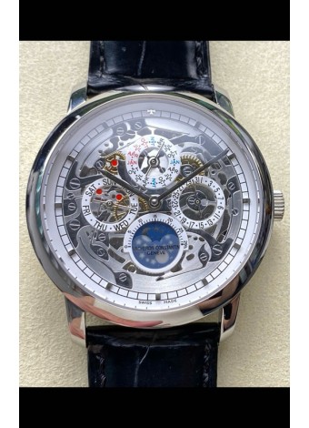 Vacheron Constantin Patrimony Traditionelle Skeleton Calendario Perpetuo Reloj Réplica Suizo  