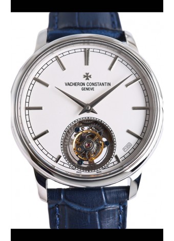 Vacheron Constantin Traditionelle Swiss Tourbillon Caja Acero Reloj Réplica Espejo 1:1 