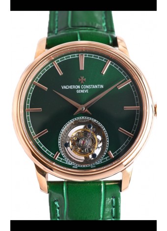 Vacheron Constantin Traditionelle Swiss Tourbillon Oro Rosado Reloj Réplica Espejo 1:1 