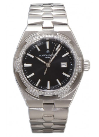 Vacheron Constantin Overseas Caja Acero Dial Negro 35MM Reloj Réplica Suiza 
