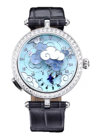 Van Cleef & Arpels Donde Des Papillons Caja Acero Inoxidable Reloj Réplica Movimiento Suizo 