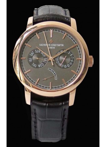 Vacheron Constantin Traditionnelle Day Date Reloj Réplica Suizo Oro Rosado