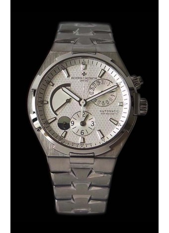 Vacheron Constantin Overseas Dual Time Dial Blanco Reloj Suizo