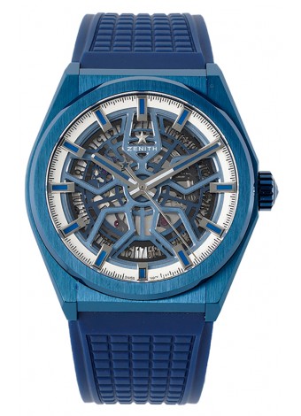 Zenith Defy Classic Skeleton 41MM Azul Cerámica Men's Reloj Réplica Suizo