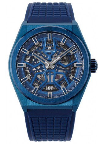 Zenith Defy Classic Skeleton 41MM Azul Cerámica Men's Reloj Réplica Suizo