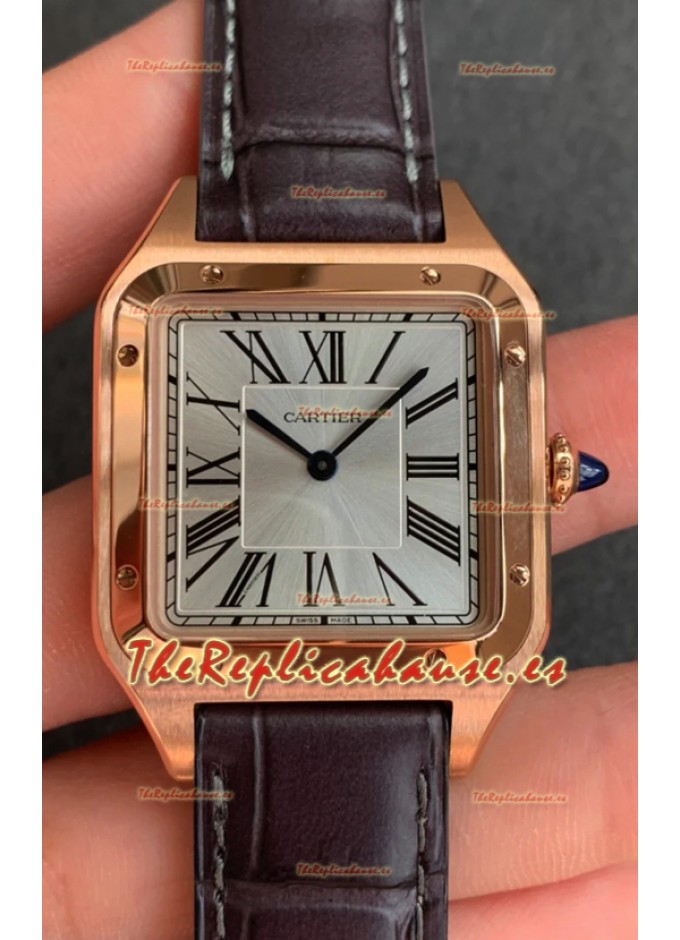Cartier Santos Dumont Reloj Réplica Suiza Espejo 1:1 Caja Oro