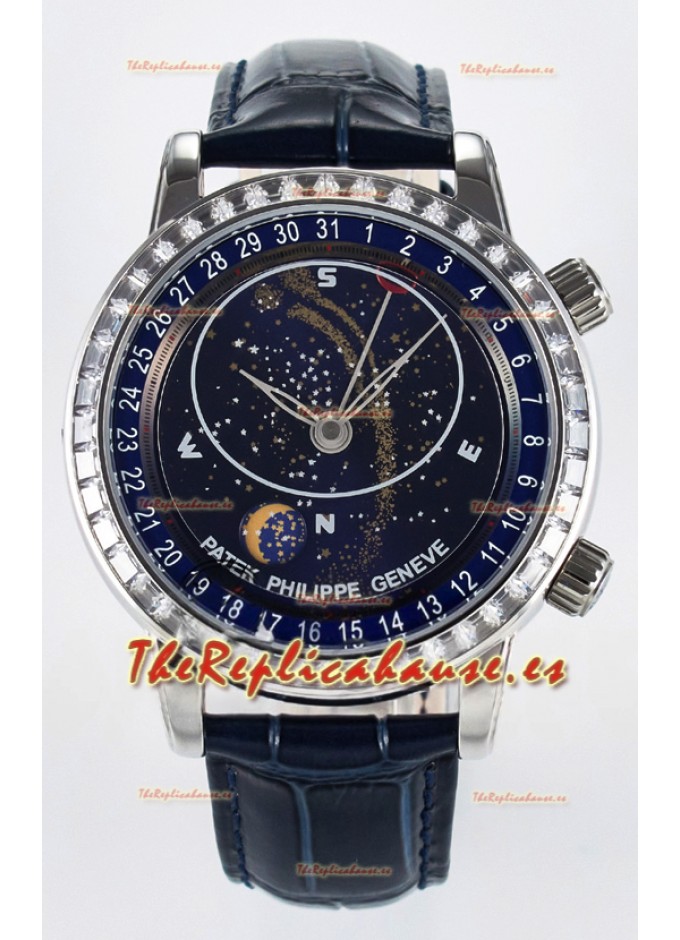 Patek Philippe 6104 Grand Complications Reloj Superclone in Acero  Inoxidable Bisel Diamantes