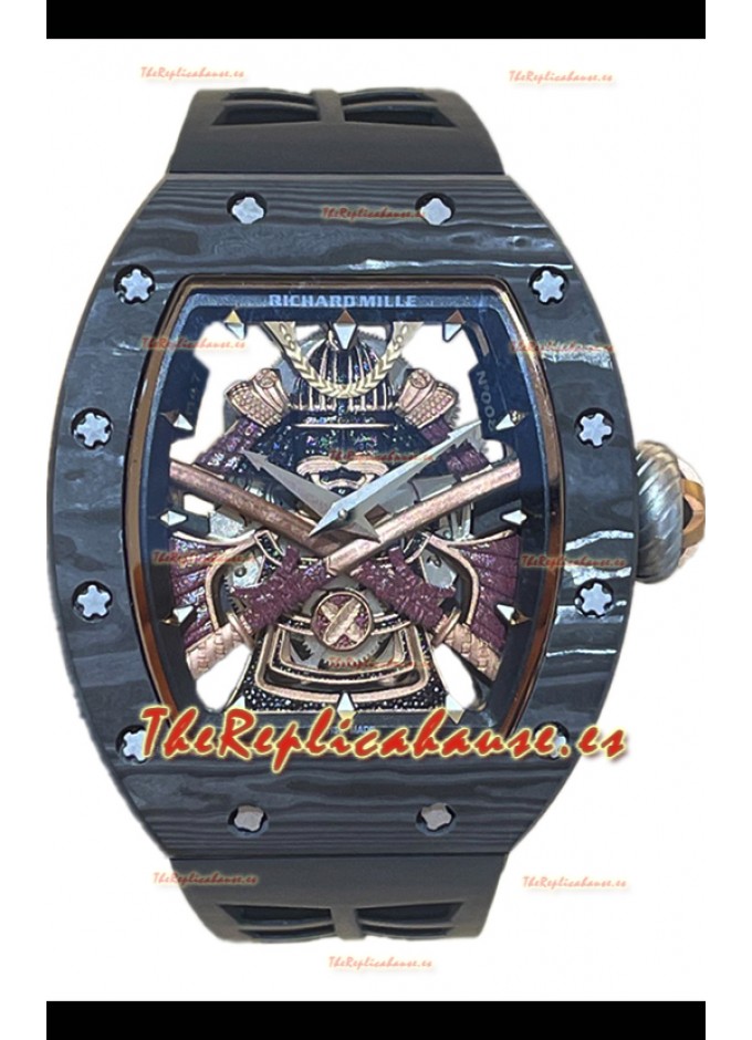 RICHARD MILLE 　オブジェ　置き物　限定品　　芸術品 Richard Mille RM047 Samurai Reloj Genuino Tourbillon Caja
