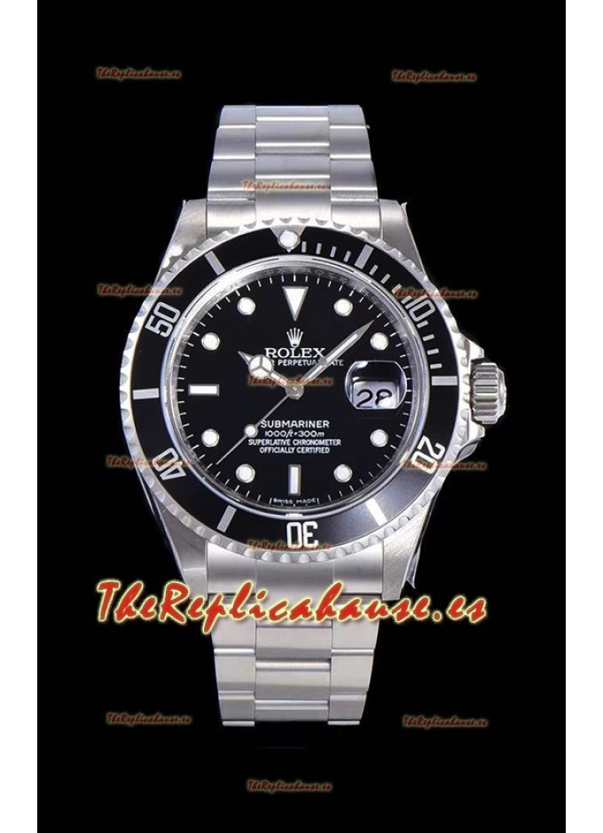 Rolex Submariner Edición Clásica Reloj Réplica Suizo Caja en Acero 904L  Réplica a Espejo 1:1