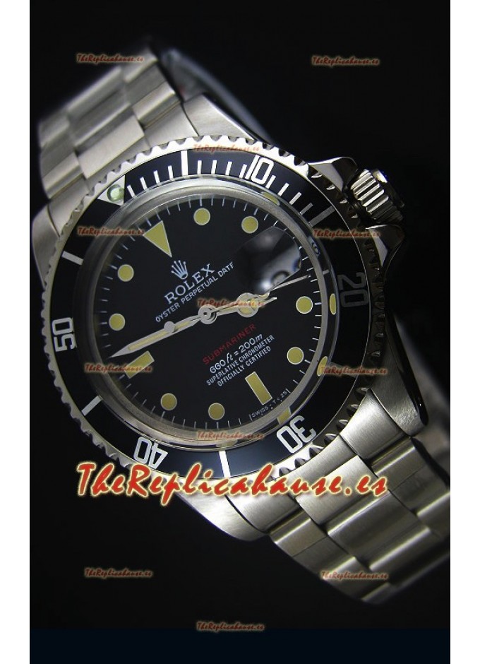 Rolex Submariner 1680 Edición Vintage Reloj Replica Suizo a Espejo