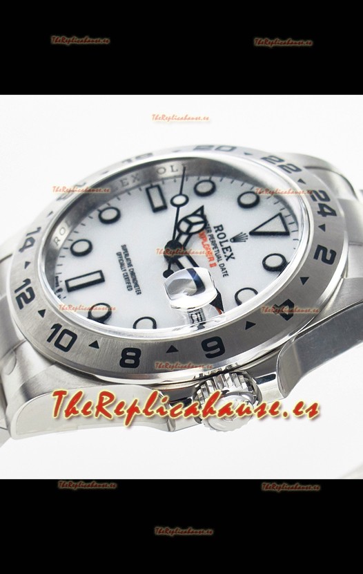 Rolex Explorer II Super Clone M216570-002 Reloj Réplica Espejo 1:1 Dial  Blanco 3285 Movement