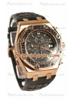 Reloj Suizo Réplica Audemars Piguet Juan Pablo Montoya Dial Negro