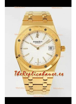 Reloj Royal Oak Jumbo 15202BA con caja de oro amarillo de 39 mm, réplica de alta calidad