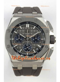 Reloj Royal Oak Offshore Chronograph 26420 con esfera gris titanio, réplica de alta calidad
