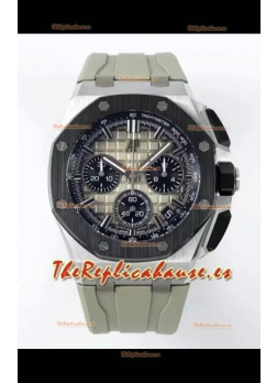 Reloj Royal Oak Offshore Cronógrafo 26420 con esfera ahumada, réplica de alta calidad