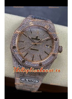 Reloj Royal Oak 15400 Iced Out Superclon Edition 9 Superclon