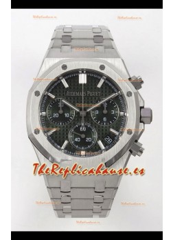 Reloj Royal Oak Chrono 26240 con esfera verde, MVMNT con volante de inercia variable y caja de acero, superclon
