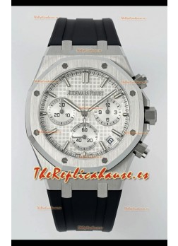 Reloj Royal Oak Chrono 26240 con esfera blanca, superclon