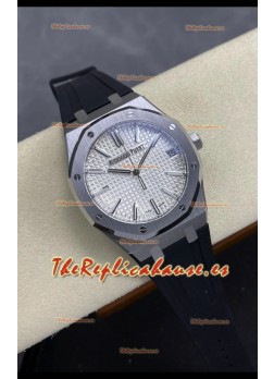 Reloj Royal Oak 15510 Superclon de 41 mm con esfera blanca y caja de acero