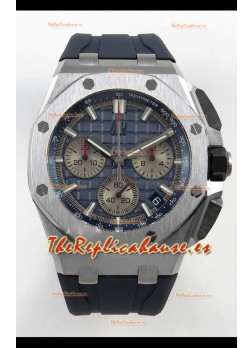 Reloj Royal Oak Offshore Chronograph 26420 con esfera azul de titanio, superclon