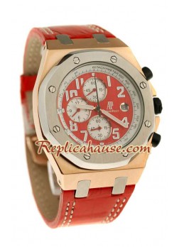 Audemars Piguet Royal Oak Offshore Suizo Quartz Reloj in Dial Rojo
