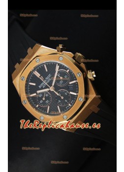 Audemars Piguet Royal Oak Reloj Cronógrafo en Oro Amarillo, Dial Negro