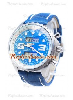 Breitling Airwolf Raven Reloj Japonés in Dial Azul