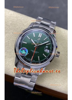 Reloj Top Time B31 Superclon de 38 mm con esfera verde y correa de acero