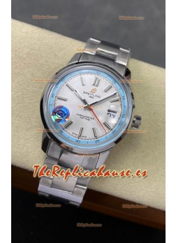 Reloj Top Time B31 Superclon de 38 mm con esfera blanca y correa de acero