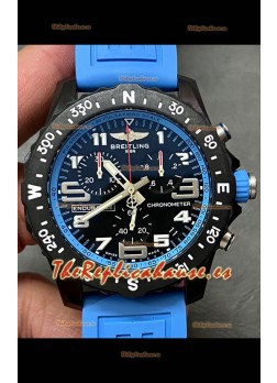 Reloj réplica Breitling Endurance PRO 44 con correa azul claro y movimiento de cuarzo suizo