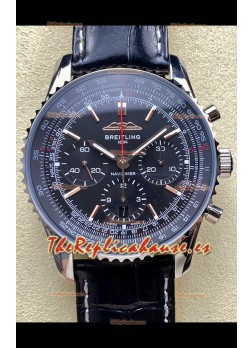 Reloj Breitling Navitimer B01 Cronógrafo 43 con esfera negra, réplica de alta calidad
