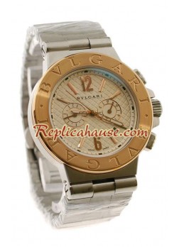 Bvlgari Diagono para Hombre Scuba Cronógrafo Reloj Réplica
