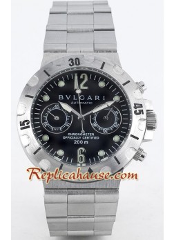Bvlgari Diagono Men's Scuba Cronógrafo Reloj