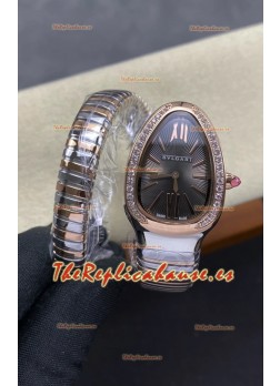 Reloj réplica Serpenti Superclon con esfera gris bicolor