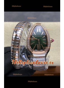 Reloj réplica Serpenti Superclon con esfera verde bicolor