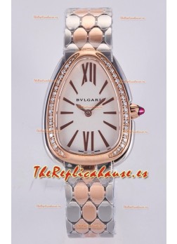 Reloj Super Clon Serpenti Seduttori con caja de oro rosa en dos tonos
