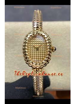 Reloj réplica Baignoire De Cartier Superclon Quartz de oro amarillo