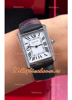 Reloj Cartier Tank Solo de 27 mm con caja de acero y cuarzo suizo, superclon