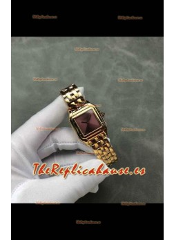 Reloj PANTHERE de Cartier de 27 mm con esfera roja, superclon