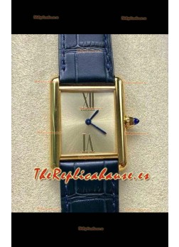 Reloj Cartier Tank Louis de 25 mm con movimiento de cuarzo suizo y caja de oro