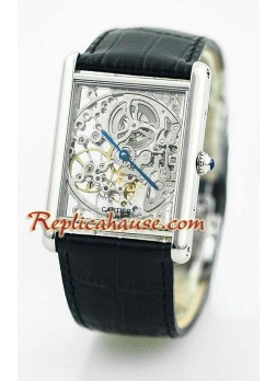 Cartier Suizo Skeleton Reloj Réplica