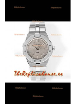 Reloj réplica Chopard Alpine Eagle de acero inoxidable con esfera gris, superclon