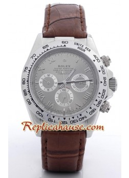 Rolex Réplica Daytona Reloj con correa de cuero