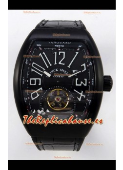 Reloj Franck Muller V45 Tourbillon Black DLC Diamonds Superclon