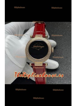 Reloj Franck Muller Double Mystery de cuarzo suizo con caja de oro y diamantes
