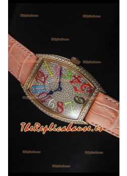 Franck Muller Master of Complications Casablanca Ladies Reloj con Caja en Oro Rosado