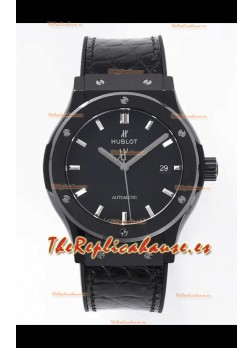 Reloj Hublot Classic Fusion Superclon de 42 mm con caja de cerámica y esfera negra