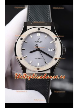 Reloj Hublot Classic Fusion con esfera gris titanio de 42 mm, superclon