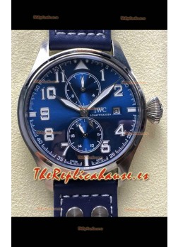 Reloj réplica IWC PILOT'S Monopusher Le Petit con esfera azul